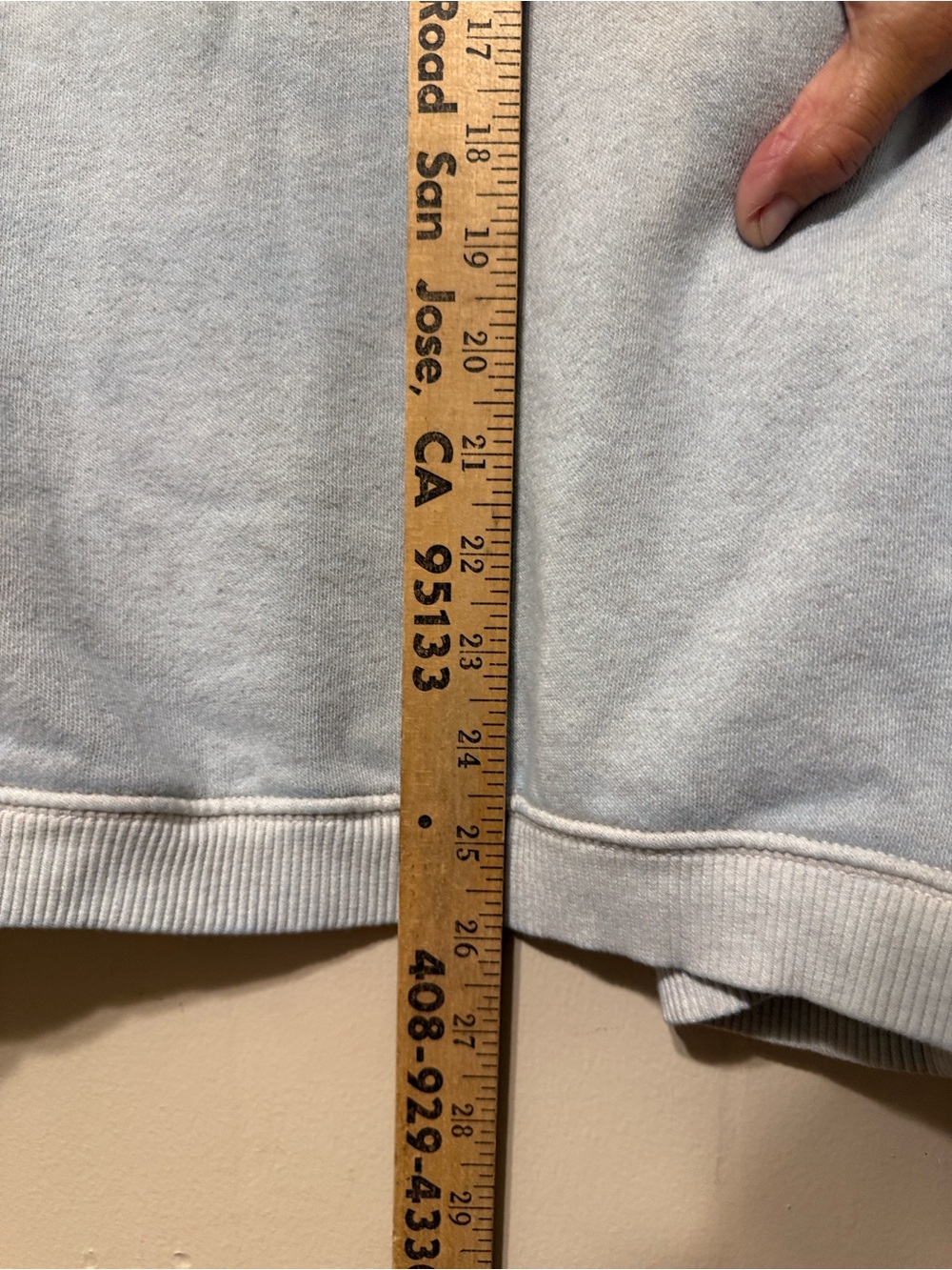 aerie Light Blue Zip-Up Funnel Neck Sweatshirt - Picture 4 of 9
